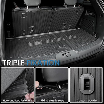 Cargo Mat with Backrest Mats for 2020-2024 2025 Ford Explorer Car Mat - Image 3