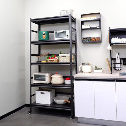 TOPKEY Metal Storage Shelf Garage Storage Shelves, Heavy Duty 5-Tier Utility - Image 7