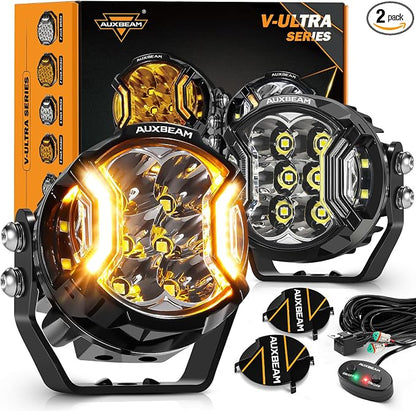 Auxbeam V-Ultra Series 3" 108W Side Shooter LED Pods by Auxbeam
