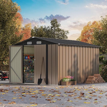 Patiowell 8x10 FT Outdoor Storage Shed - Image 3