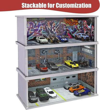 Display Case for Hot Wheels: Stackable Parking Garage for 1/64 Scale Matchbox - Image 4