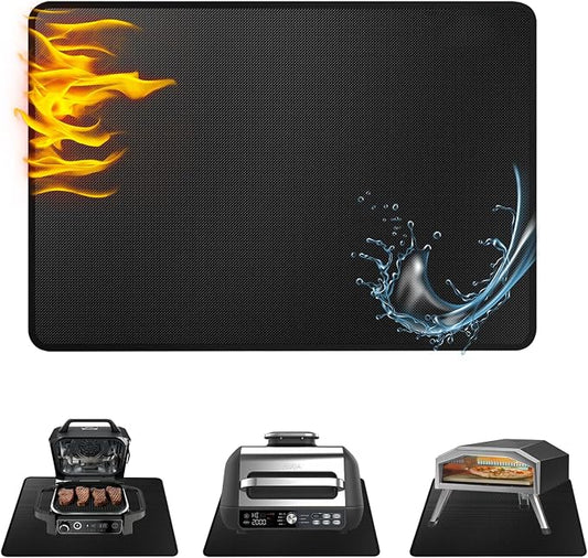 Heat Resistant Grill Mat, 25 x 20 inches Double-sided fireproof and waterproof by Unknown