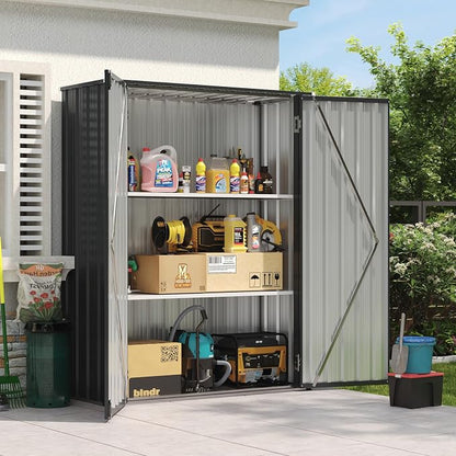 Aoxun 55x19 in Outdoor Storage Cabinet Metal Garden Shed by Aoxun