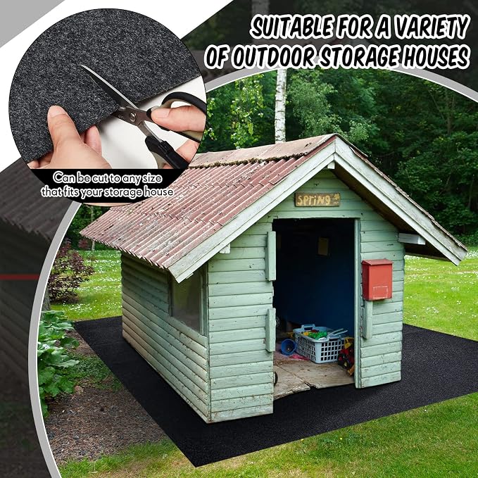 Haull Outdoor Storage Shed Floor Moat Waterproof Outdoor Carport Mat Thickened - Image 5