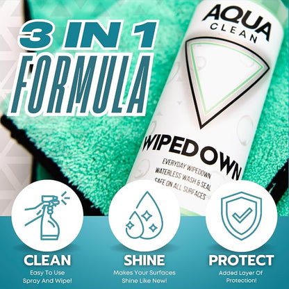 WIPEDOWN 3-in-1 Ceramic Waterless Wash & Quick Detailer | Boat Cleaner | Marine - Image 6