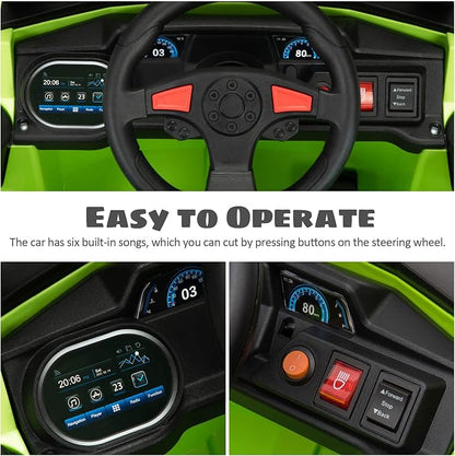 TOBBI 12V Kids Ride on Car, Electric Off-Road UTV Truck - Image 3