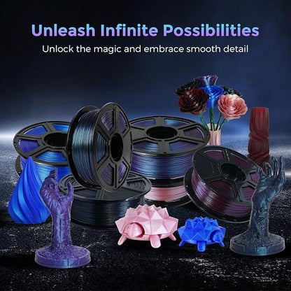 FLASHFORGE PLA Filament 1.75mm +/- 0.02mm Upgraded Nebula Purple, Color - Image 3