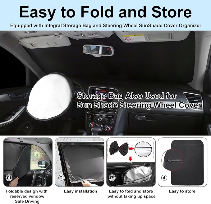 TINGLU Window Shades for Tesla Model Y Juniper 2025 Accessories Car Side Full - Image 5