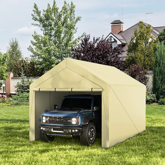 10x20 ft Heavy Duty Carport by GREZONE