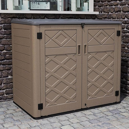 HOMSPARK Storage Shed Weather Resistance, Outdoor Storage Cabinet - Image 2