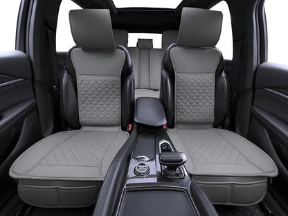Elantrip Car Seat Cover Full Set Leather Car Seat Protector Universal fit - Image 3