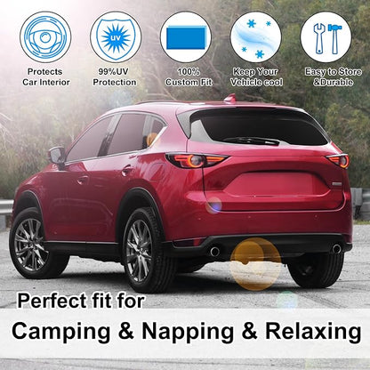 TINGLU Window Shades for Mazda CX-5 2017-2024 2025 Accessories Car Side Full - Image 6