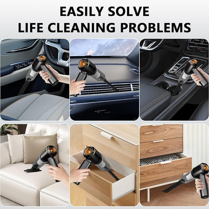 Handheld Vacuum, Car Vacuum Cleaner, 4-in-1 20000PA High Power Portable - Image 5