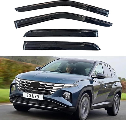 KPY Window Visors Rain Guards for 2016 2017 2018 2019 2020 2021 Hyundai Tucson by KPYBizConnect