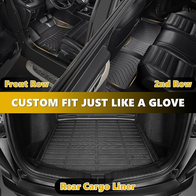 GINOWY-Floor Mats for Lincoln Aviator 2020-2024 2025, Car Mats for Lincoln - Image 4