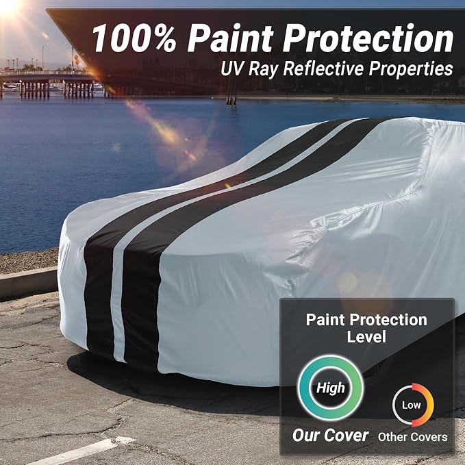 iCarCover Custom Car Cover for 2020-2025 Chevy Corvette C8 Without High Wing - Image 3