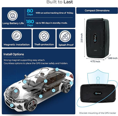 SALIND GPS Magnetic, Motorcycles & Trucks, Car Tracker Device - Image 3
