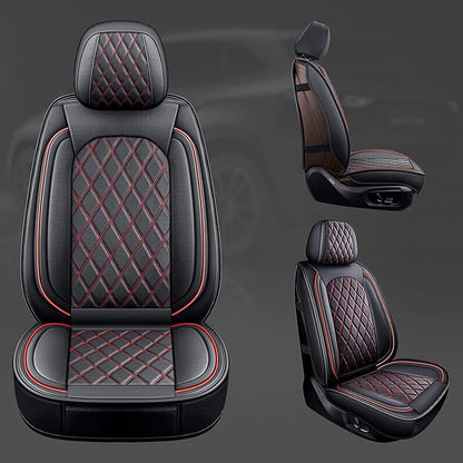 MIROZO Ram Seat Covers Full Set, Faux Leather Truck Seat Covers Compatible - Image 9