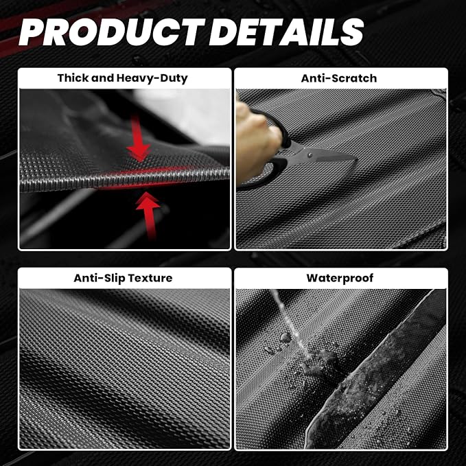LASFIT Bed Mat 2007-2018 for Chevy Silverado/GMC Sierra 1500 & 2007-2019 - Image 6