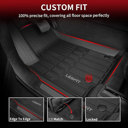 LASFIT Floor Mats for Jeep Grand Cherokee L 2021-2025 All Weather TPE Custom - Image 4