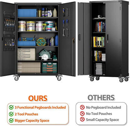 72" H Wide and Deep Garage Storage Cabinet - Image 6