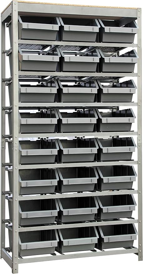 King's Rack Bin Rack Storage System Heavy Duty Steel Rack Organizer Shelving - Image 3