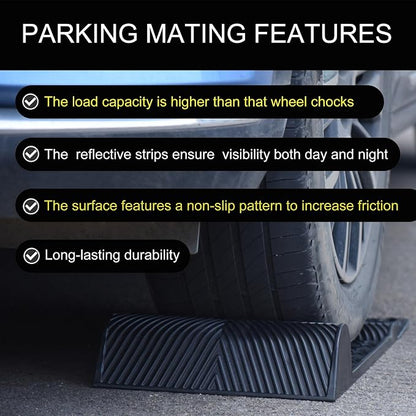 11''x21''/28cmx53cm Parking Guide Mats, Durable Self Adhesive Anti-Skid Wheel - Image 5