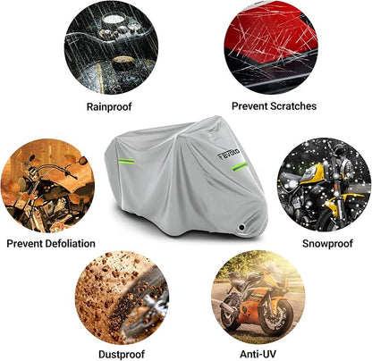Favoto Motorcycle Cover Waterproof Outdoor - Image 9