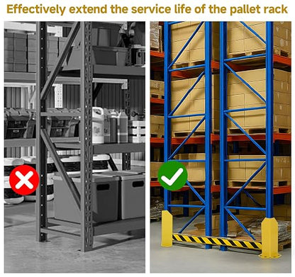lesolar Pallet Rack Post Protectors, 1/5" Thickness Pallet Rack Frame Guard - Image 7