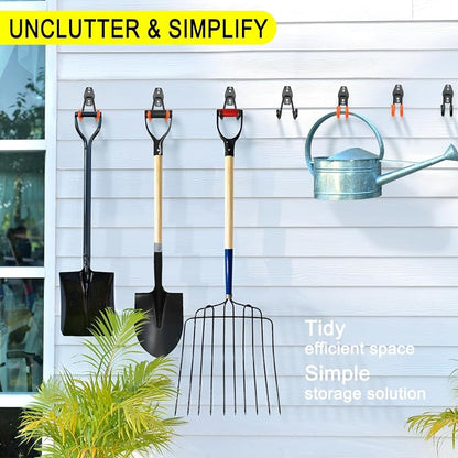 28 Pack Heavy Duty Garage Hooks, Utility Wall Mounted Storage System, - Image 5