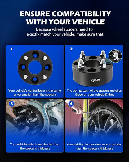 Orion Motor Tech 4x4 Wheel Spacers, Golf Cart Wheel Spacers Compatible - Image 3