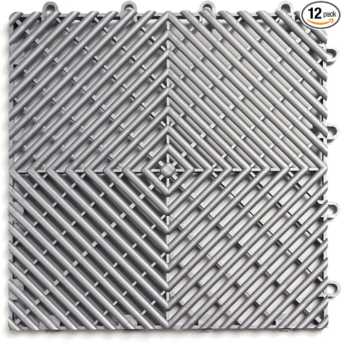 Big Floors RaceDeck Free-Flow Interlocking Garage Flooring Tiles, Self-Draining by BigFloors