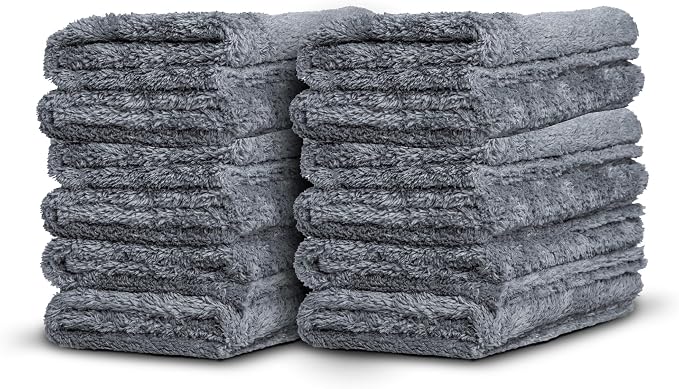 Adam's Borderless Grey Microfiber Towel by AdamsPolishes