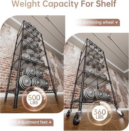 SINGAYE 5 Small Wire Shelves Kitchen Pantry Close Home Organizers and Storage - Image 7