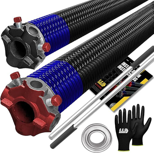 Garage Door Torsion Springs 262x2x33.5 Includes 1” Steel Bearing, and Winding by GASHardware