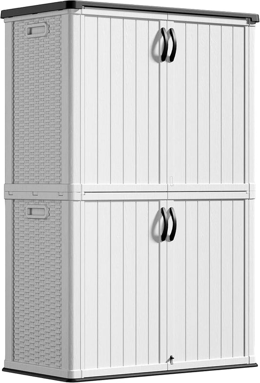 Greesum Outdoor Storage Cabinet Without Shelves, 45 cu.ft Outdoor Waterproof by BuynowfromGreesum