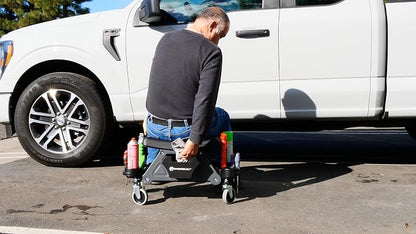 Powerbuilt Heavy-Duty Utility Rolling Seat Upgraded - Image 9
