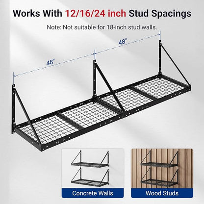 FLEXIMOUNTS 2-Pack 2x4ft Garage Wall Shelving - Image 3