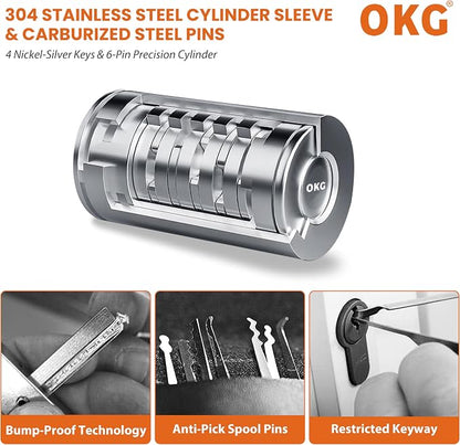 OKG Heavy Duty Small U Lock – 18mm Anti-Cut Manganese Alloy Steel U-Shackle | - Image 9