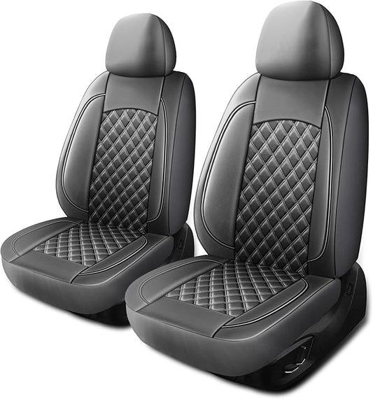Leather Car Seat Covers, Breathable and Waterproof Napa Leather Automotive Seat by HChengkikz