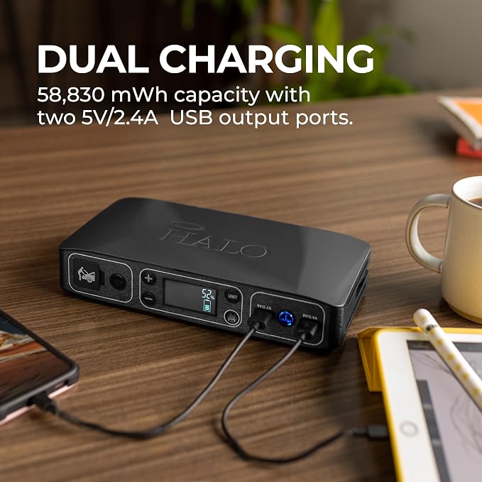 HALO Bolt Air 58830 Portable Car Battery Jump Starter | 100 PSI Air Compressor - Image 6