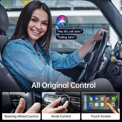 Wireless CarPlay Adapter, Converts Wired to Wireless CarPlay Dongle - Image 3