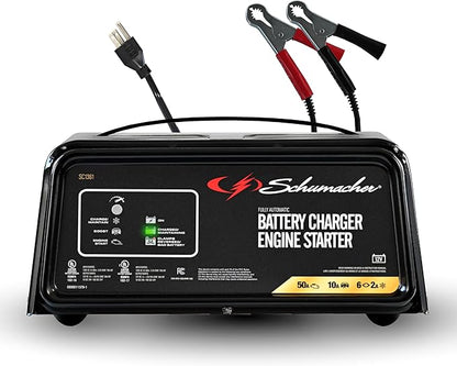 Schumacher Electric 50A 12V Car Battery Charger, Engine Starter & Maintainer by SchumacherElectric