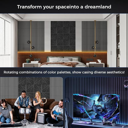6 Pack 2-Layer Fold Soundproof Wall Panels, 0.9lb/ft³ High Density, 3D Acoustic - Image 6