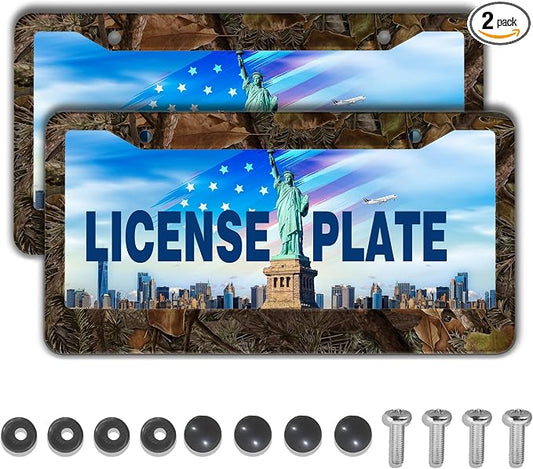 License Plate Mount for Men Multicolor License Plate Frames for Women Camo by Unknown