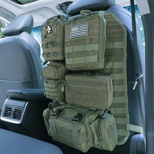 Universal Tactical Seat ​Back Organizer Vehicle Molle Panel Organizer Storage by Jimikay