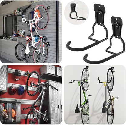 6 Pack Heavy Duty Bike Wall Mount Hooks - Image 5