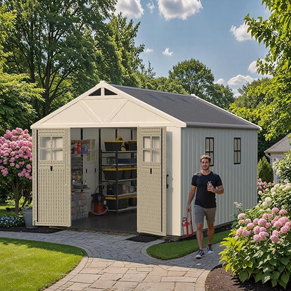 Patiowell 10x12 FT Outdoor Storage Shed - Image 2