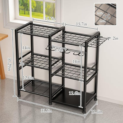 Garden Tool Organizer Storage Metal Yard Tool Organizer Heavy Duty Garden Tool - Image 6