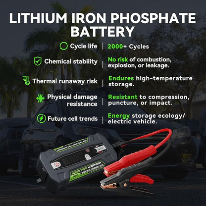 J2250 PRO Jump Starter with ConnectMax, 2250A LiFePO4 Car Starter Battery - Image 3